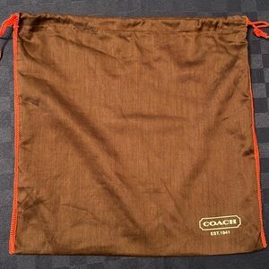 Coach small cotton Dust Bag 13"